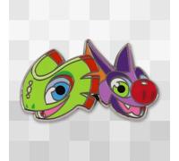 Spilla smaltata Yooka-Laylee Pals Fangamer ufficiale Giappone