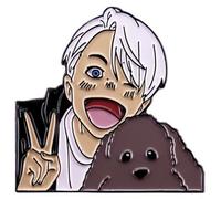 Spilla smaltata Yuri on Ice Manga Anime 3,6 cm Pinstant, 1.4 Inches, Smalto, metallo