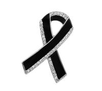 Spilla Sofisticata A Forma Nastro Classica Nera Consapevolezza Per Abbigliamento Da Lavoro Fai Da Te Per Occasioni Speciali