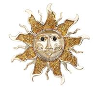 Spilla solare creativa per il volto umano per uomini, donne, spille solari lucenti, spille per gioielli, regali per feste, moda