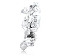 Spilla Spilla Oro Silenzio Pensatore Maschera Risvolto Vintage Facepiece Distintivo Spille per le Donne Gioielli Moda Abbigliamento Decorazione Accessori, 1.97"*0.78"inch, Metallo, Nessuna pietra