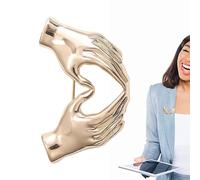 Spilla Spilla - Spille e spille da donna vintage - Spille da donna alla moda con gesto delle mani a cuore, per cappotti in maglione per donne, ragazze, feste