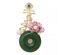 spilla, spille da donna, Spilla da donna cinese classica ed elegante con perle, accessorio for cheongsam