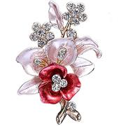 Spilla squisita Spilla Elegante Spilla con Design a Fiore smaltato Vuoto per Il Ballo di fine Anno Economico e Durevole Convenient Design