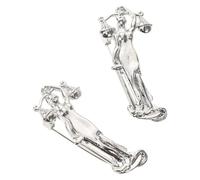 Spilla Statua Greca Classica 2 Pezzi in Lega Argento | Stile Antico Retrò Elegante, per Business Suit e Prom, Simbolo di Giustizia e Fairness