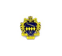 Spilla Tau Beta Sigma Shield, Nylon, Senza pietra