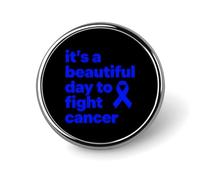 Spilla "Una giornata meravigliosa per combattere il cancro", elegante spill