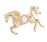Spilla unica a forma di cavallo, alla moda, bella struttura in lega, perfetta per l'uso quotidiano o come regalo per un cavallo al galoppo