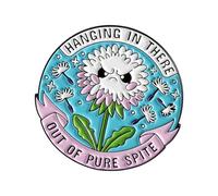 Spilla unica a forma di denti di leone arrabbiati con disegni geometrici per abiti eleganti e accessori alla moda creativi Versatile Enhancer