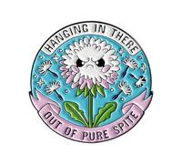 Spilla unica a forma di denti di leone arrabbiati con disegni geometrici per abiti eleganti e accessori alla moda creativi Versatile Enhancer