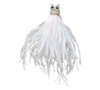 Spilla unica a forma di gufo in lega, gioiello per il freddo, cappotto, sciarpa o maglione, elegante spilla a forma di piuma, One Size, come descritto