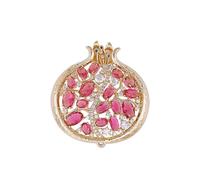 Spilla unica a forma di melograno che simboleggia la ricchezza in lega per un uso a lungo termine e vari stili in lega