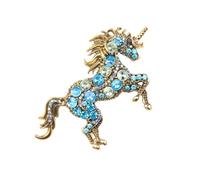 Spilla unica a forma di unicorno, gioiello in metallo robusto per un uso prolungato, elegante spilla con chiusura sicura, Misura unica, come descritto