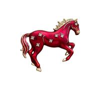 Spilla versatile a forma di cavallo per abito casual al galoppo design moda spilla robusta lega di metallo unisex spilla unisex, Misura unica, come descritto