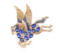 Spilla versatile alla moda con motivo cavallo e pietre scintillanti, elegante ago per cavalli, perfetta per tutti gli eventi, Einheitsgröße, come descritto