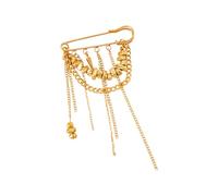 Spilla versatile alla moda può essere indossata come spilla per petto o catena per pantaloni, elegante spilla per colletto per donne alla moda, spilla robusta, One Size, come descritto