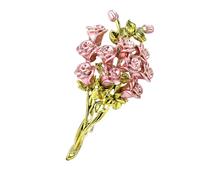 Spilla versatile con bouquet di rose progettata per donne moderne che cercano semplicità ed eleganza nei loro accessori spilla leggera alla moda