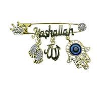 Spilla versatile con lettere della Turchia, spilla in lega di metallo con turco per ogni occasione, spilla alla moda con lettere turche, Einheitsgröße, come descritto