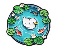 Spilla versatile da laghetto per uomini e donne in lega, perfetta per l'uso quotidiano, feste e regali, spilla sicura con chiusura sicura, Misura unica, come descritto