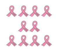 Spilla versatile ispirata al nastro con materiali in lega robusta, accessorio per uno stile personalizzato con simbolo della speranza in lega, Misura unica, come descritto