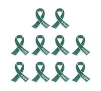 Spilla versatile ispirata al nastro con materiali in lega robusta, accessorio per uno stile personalizzato con simbolo della speranza in lega, Misura unica, come descritto