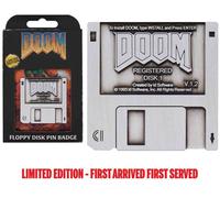 Spilla Videogame Doom Floppy Disk Pin Badge Limited Edition