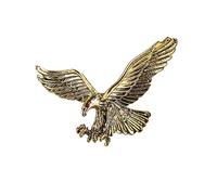Spilla vintage a forma di falco per uomini e donne, spilla a forma di aquila con strass, spilla da bavero a forma di falco, per feste, discoteche, Lega di acciaio, Strass