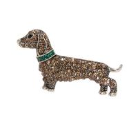 Spilla vintage a righe per cani per uomini e donne, gioielli per feste natalizie, spille per accessori, decorazioni di coppiaSorpresa, regalo