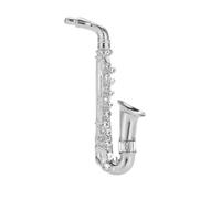 Spilla vintage da bavero con sassofono, da donna, gioiello francese, sassofono, elegante collare