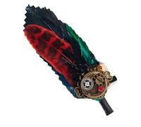 Spilla Vintage De Plumas Decorativas 2 In 1 10x4 Cm - Pasador Gótico Para Cabello Y Ropa, Accesorio Elegante Para Bodas, De Disfraces, Eventos Nocturnos Y Estilo Steampunk, Se référer à la