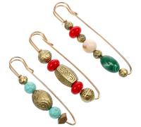 Spilla Vintage Decorativa in Lega, Set da 3 Pezzi per Donne | Stile Retrò Delicato e Unico, Facile da Indossare, Robusta e Comoda, per Welfare Aziendale e Feste