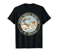 Spilla Vintage del Parco Nazionale Theodore Roosevelt North Dakota Maglietta