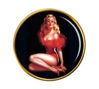 Spilla Vintage Di Ragazza Pin-up