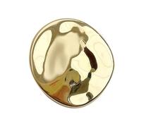 Spilla vintage in metallo da donna, distintivi con risvolto a fiori rotondi irregolari per blazer giacca cappotto maglione decorazione di abbigliamento