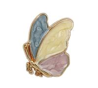 Spilla vintage ispirata all'olio gocciolante con finitura in metallo lucido e decorazioni simili a diamanti per trendsetter, elegante accessorio di perle, Taglia unica, come descritto