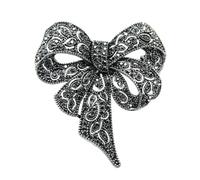 Spilla vintage portatile con Bowknot Design Accessorio da costruzione in lega leggera con perno per spilla con da indossare ogni giorno