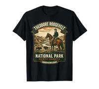 Spilla Vintage Theodore Roosevelt National Park North Dakota Maglietta