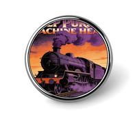 Spilla viola scuro personalizzata in metallo spille da bavero distintivi classica spilla rotonda spilla novità unica spille smaltate carino divertente pin back pulsante distintivo per giacche, zaini