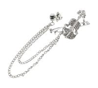 Spilla Violino Con Diamanti Scintillanti Da Bavero Per Strumenti Abito