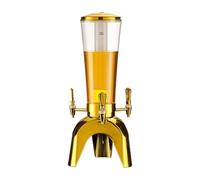Spillatore Birra da Casa Distributore Di Bevande A Torre Da 3 L/100 Oz Con Tubo Del Ghiaccio E Tavolo Luminoso A LED Birra Analcolica(Gold)