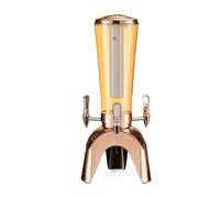 Spillatore Birra da Casa Distributore Di Bevande A Torre Da 3 L/100 Oz Con Tubo Del Ghiaccio E Tavolo Luminoso A LED Birra Analcolica(Rosa Gold)