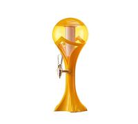 Spillatore Birra Dispenser di Mimosa a Torre Luminoso per Feste, Contenitore da Tavolo a Torre per Bevande, Birra/Liquori/Bevande, Dispenser di Ghiaccio a Forma di Giraffa(Yellow)
