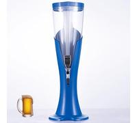 Spillatore Birra Distributore di Bevande a Torre per Birra con Tubo del Ghiaccio e Luce a LED, Torre per Bevande da Tavolo per Margarita e Mimosa per Bar, Torre per Liquori(Blue,2 L)