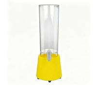 Spillatore Birra Distributore di Bevande a Torre per Uso Commerciale, Supporto Trasparente per Cocktail/Champagne, Accessorio per Refrigeratore di Birra Alla Spina da 3 L(Yellow)
