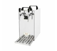 Spillatore birra Kontakt 40 / K a 2 tubi in acciaio inox, 50 litri / h, con pomp
