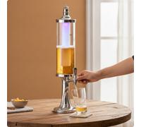 Spillatore di Birra con Colonna di Ghiaccio Illuminato Torre Della Birra per