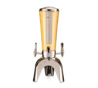 Spillatore di Birra Distributore di Bevande A Torre da 3 L/100 Oz con Tubo del Ghiaccio E Tavolo Luminoso A LED Dispenser Bevande(Blue,Silver)