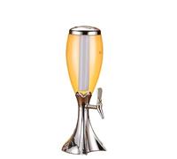 Spillatore di Birra Distributore di Bevande Beer Tower con Rubinetto for Ghiaccio, 3 L/100 Oz Dispenser Bevande(Blue,Silver)