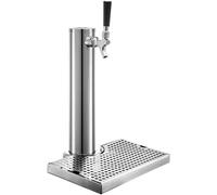 Spillatrice Birra Rubinetto unidirezionale for torre della birra con vassoio antigoccia Accessori for bar distributore di bevande for vino a colonna singola in acciaio inossidabile per Bar