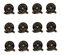 Spille, 12 pezzi per dipendente del mese, Spille in lega per dipendente del mese, Spilla eccezionale per il team del personale dei dipendenti premiati